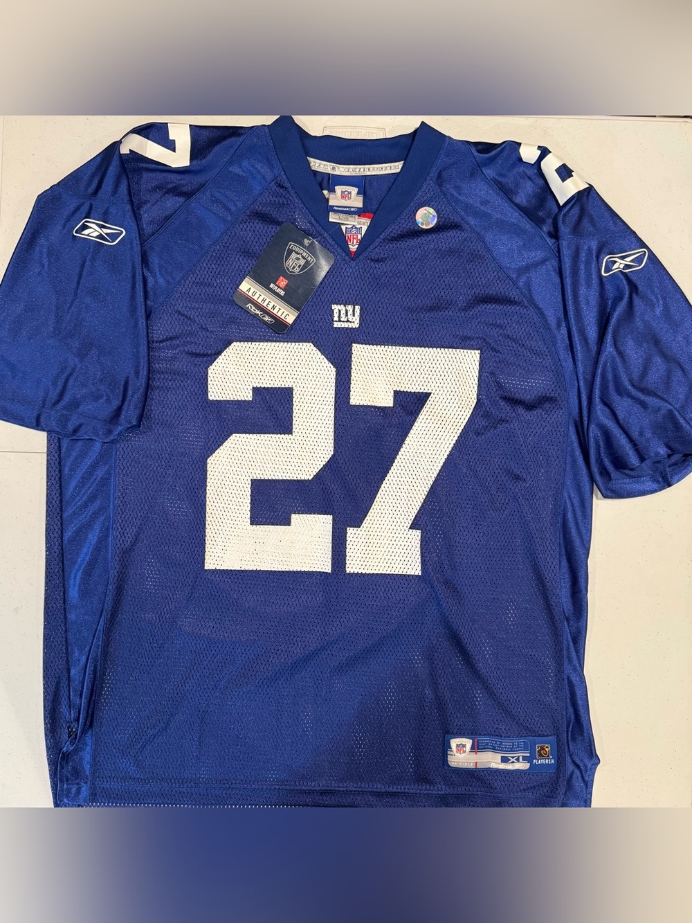 Vintage Reebok Brandon Jacobs New York Giants NFL Football Jersey size XL
